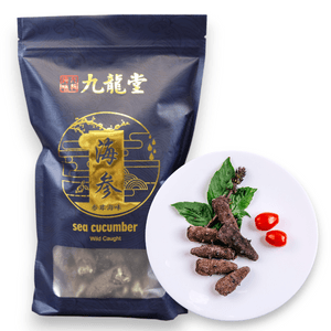 九龍堂 特級野生海參 淡乾加州八角參(小號) 富含膠原 60-70左右頭 450g 一磅
