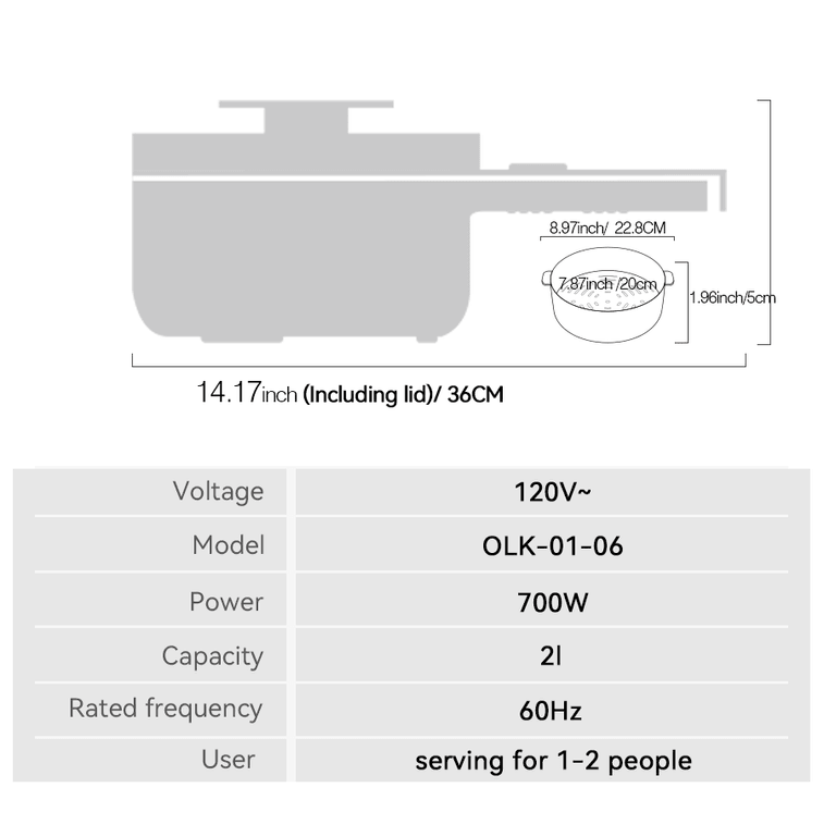 Best-Selling 100–120V Multi-Function Electric Cooker for Dorm & Study Abroad 8