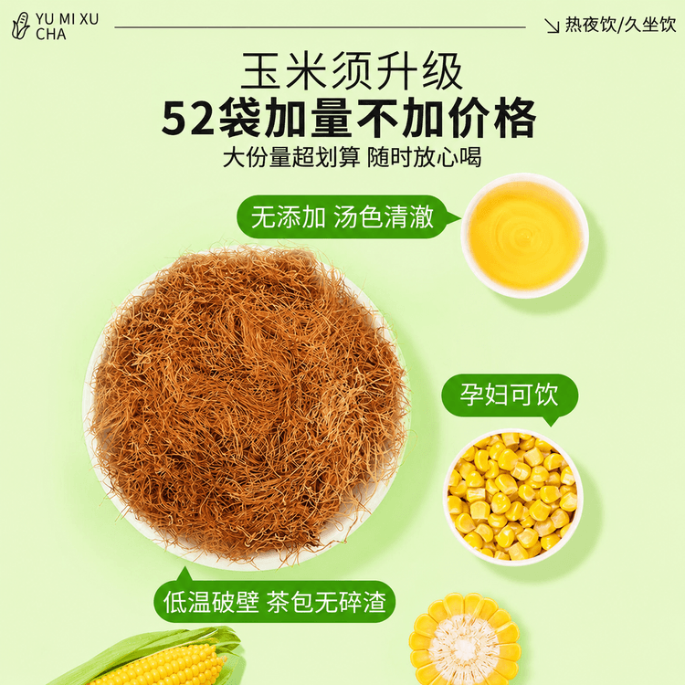 中国直邮】 南京同仁堂玉米须茶孕妇纯泡水利水消水肿养生茶玉米须茶*1
