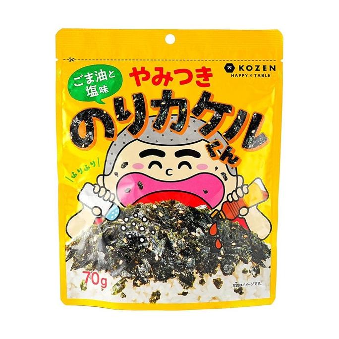 日本KOZEN HONTEN小善本店 拌飯香松 海苔碎調味料 芝麻油鹽味 70g【可做壽司紫菜包飯】