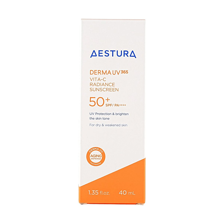 韩国AESTURA爱丝特兰 DERMA UV365 维C焕亮防晒霜 SPF50+ PA++++ 40ml【淡斑修护·敏感肌适用】 4