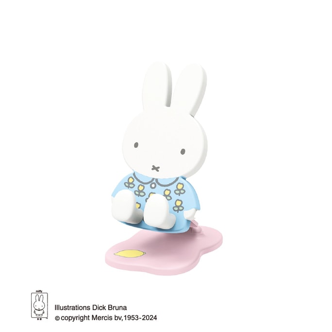 Rabbit Folding Mobile Phone Holder Desktop Lift Adjustable Lazy Support Stand  Blue  1pc