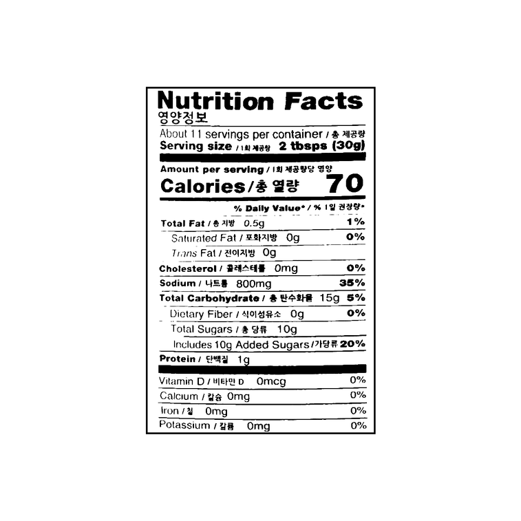 韓国甘辛ソース12oz 6