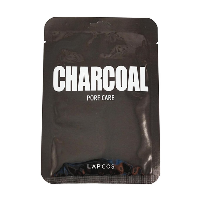 韩国LAPCOS 每日护肤面膜 6片 #竹炭 毛孔清洁 排毒紧致
