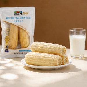 신선한 백색 찰옥수수 - 온더콥, 2개, 14.1oz