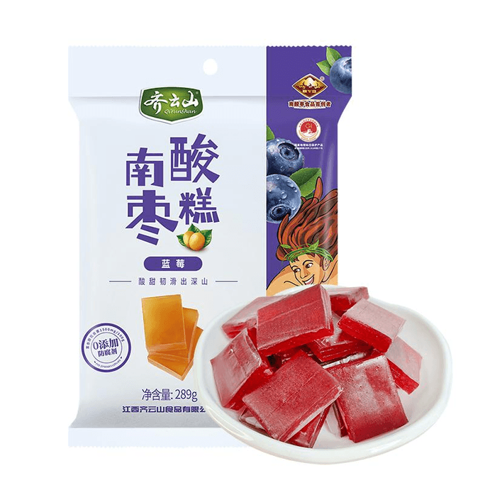 Qiyun Mountain Blueberry South Jujube Cake 289g*1 Bag