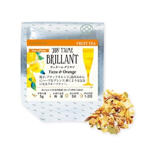 【日本直邮】LUPICIA绿碧茶园 Je t'aime系列水果茶无咖啡因 Brillant 柚子柑橘 50g 袋装