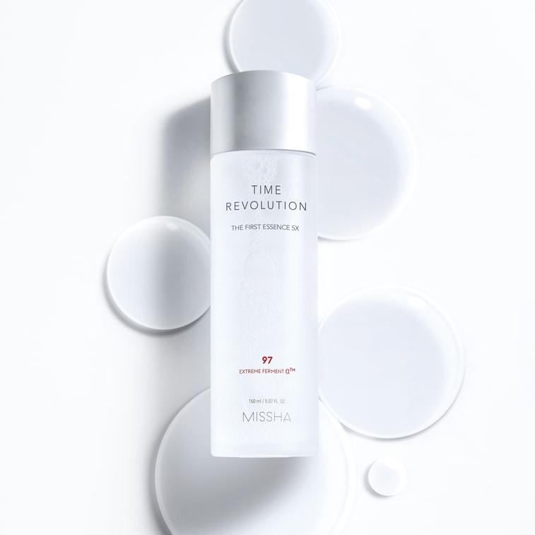 韩国 MISSHA 谜尚 Time Revolution 5X 精华护理套装 – 初级精华液和晚霜 200ml 4