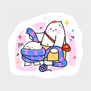 川岛屋 木浆棉洗碗棉洗碗布 亚米原创设计 2个装【亚米联名】