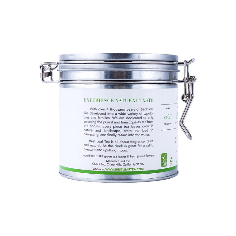 BESTLEAFTEA  新茶 醇香 茉莉毛峰绿茶 3oz/80g 罐装 3