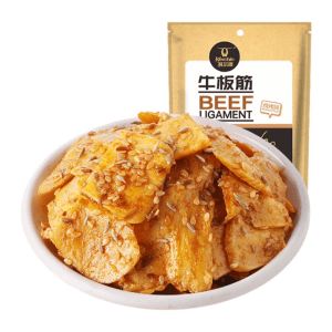中国 科尔沁牛板筋烧烤味内蒙古特产休闲零食小吃100g*1袋独立包装