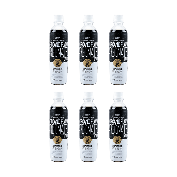 【Value Pack】Americano Fla Carbonated Drink400ml*6