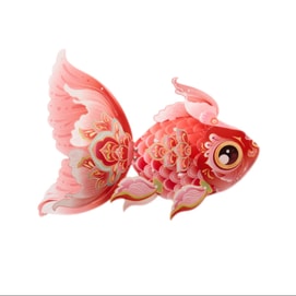 2026 The Year Of Horse/Spring Festival/New Year Exquisite Fish Lantern DIY Craft Materials -Fish 1 Pc