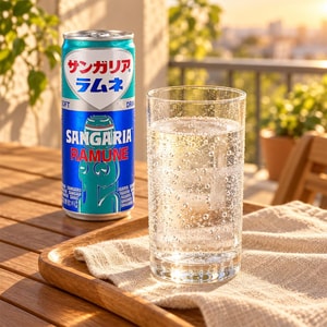 Ramune Soda Original 8.45 fl oz 【Classic Original Flavor】【Refreshing Carbonated Drink】