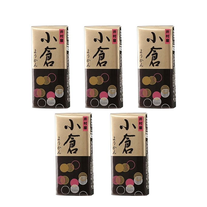 【日本直邮】井村屋 迷你小仓羊羹 58g 5个【超值组合】