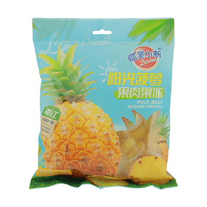 蜡笔小新 阳光菠萝果肉果冻 510g*12【湛江产地】【含真实果肉】
