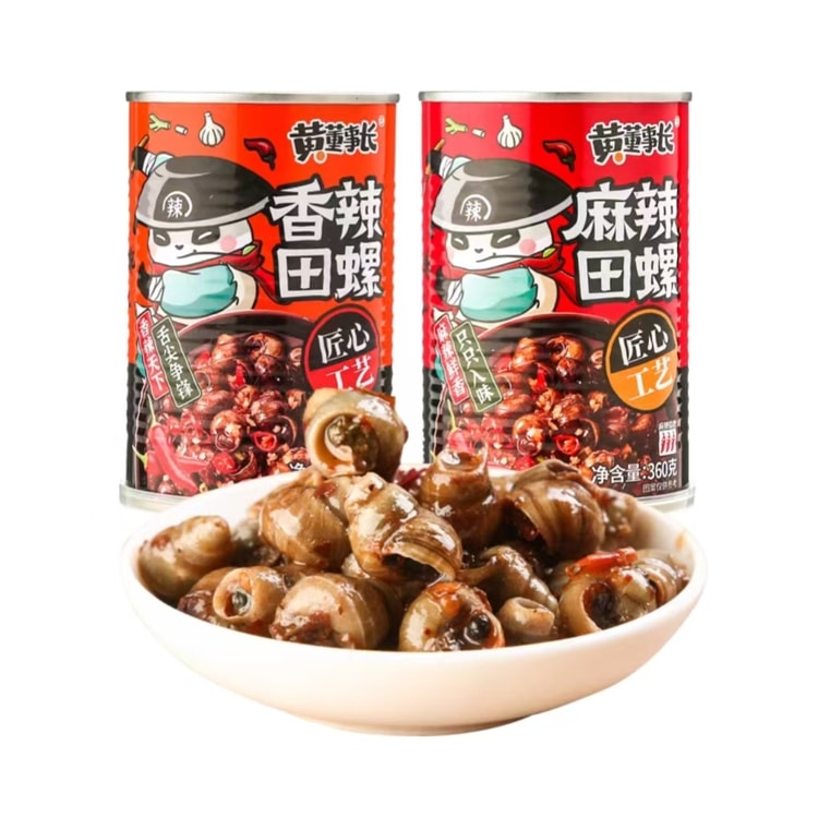 中国直邮】 黄董事长香辣田螺360g*1罐- 亚米