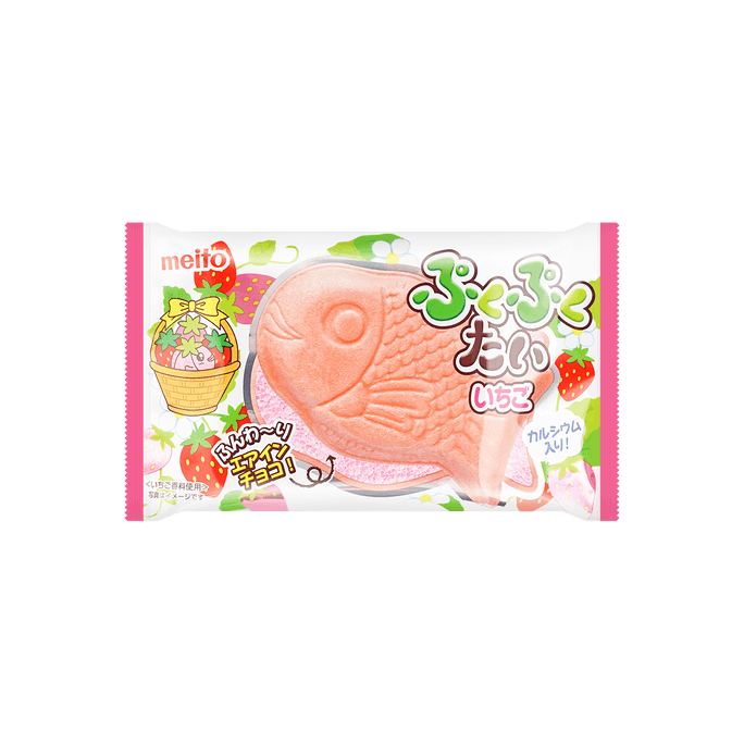 日本MEITO 幸运鲷鱼烧威化饼 草莓味 16g