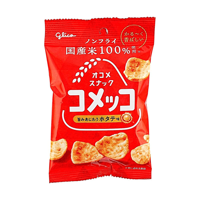 Baked Rice Snacks Scallop & Savory Soy Sauce Flavor, 1.38 oz【Non-Fried】