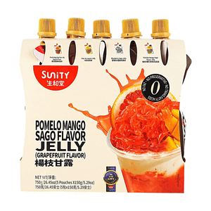 Mango Pomelo Sago Squeeze Jelly Grapefruit Flavor, 5 Pack 26.46 oz