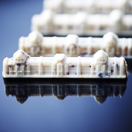 Tokyo Station Marunouchi Crispy Chocolate Gift Box,White Chocolate & Cranberry Flavor,6 pieces