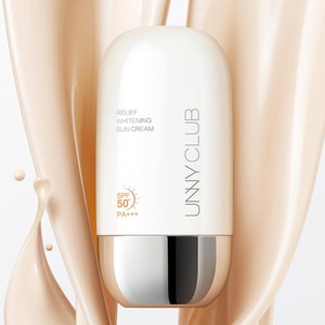 Relief Whitening Sun Cream, SPF50+ / PA+++, 1.69 fl oz. - Illuminating Base & Daily Wear | For Dry/Combination/Dull Skin