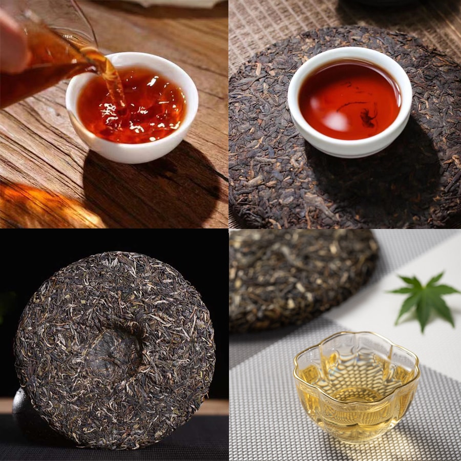 美国 仁信昌 普洱茶一生一熟礼品袋装普洱七子饼714g【春节送礼】