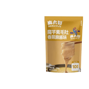 Sesame Paste Konjac Vegetarian Beef Tongue Snack Food, Coriander Sesame Paste Flavor 180g*1 Bag