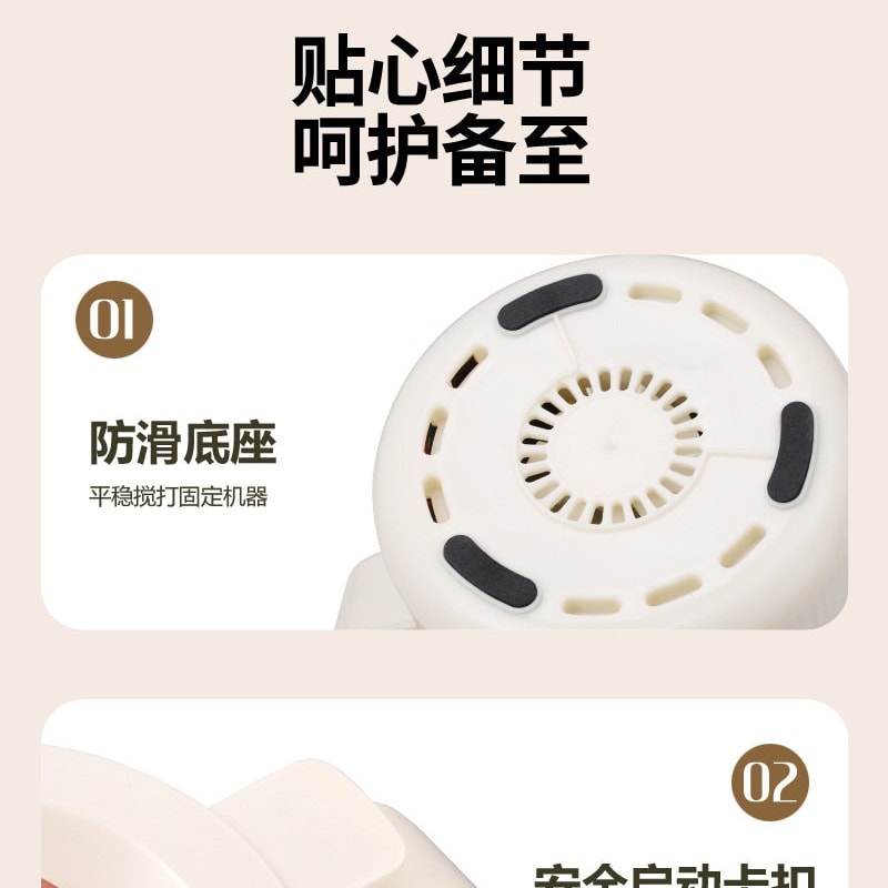 【中国直邮】 史迪熊 迷你多功能破壁机家用豆浆机全自动婴儿辅食机料理机 一台装