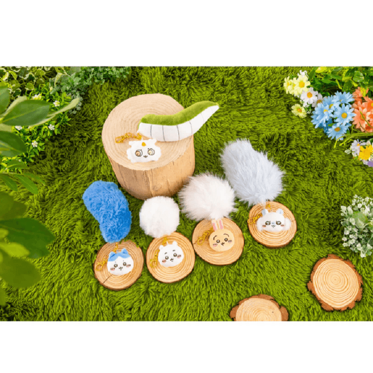 Japan Direct Shipping] Wagging Tail Series Plush Keychain [Usagi