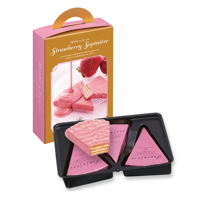 【日本直送】東京風月堂 ストロベリーチョコレートウエハースケーキ（6個入り）