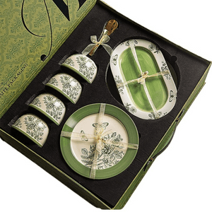 Mid-century French Tableware Set For 2 People, 9 Pieces