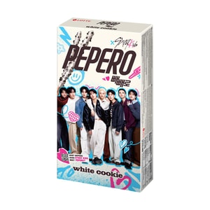 韓國LOTTE樂天 PEPERO 白巧克力脆棒 奧利奧曲奇口味 一盒有8包 256g【Stray Kids代言同款】【包裝隨機發】