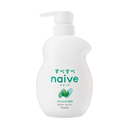 NAIVE Body Wash Aloe, 17.9 fl oz