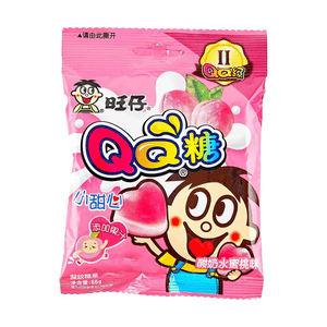 QQ Gummy Candy Peach Yogurt Flavor  2.32 oz