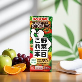 日本KAGOME可果美 复合蔬果汁 200ml *6【6份超值装】【健康无添加】【补充膳食纤维营养】