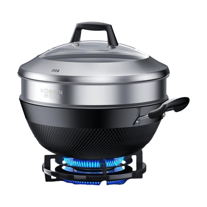 KBH Cast Iron Stew Pot Coating-Free Iron Wok34cm  