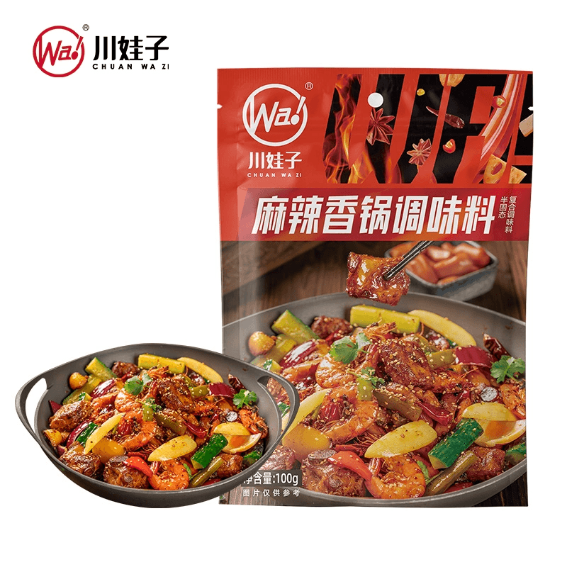  川娃子 辣香鍋調味料 川味麻辣乾鍋小龍蝦牛蛙調味料100g*1袋