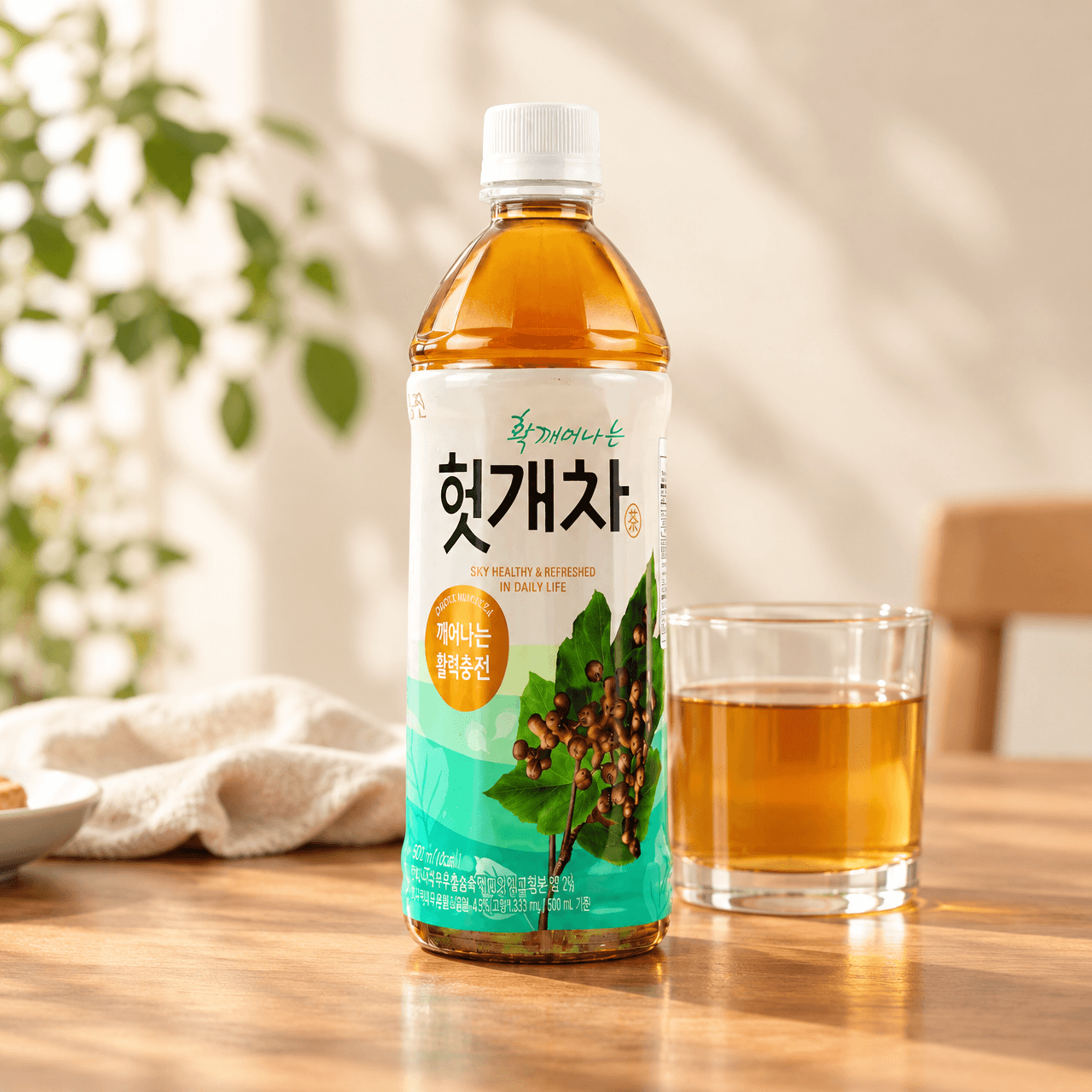WOONGJIN Oriental Raisin Tea, 16.9 fl oz 【Zero Sugar Zero