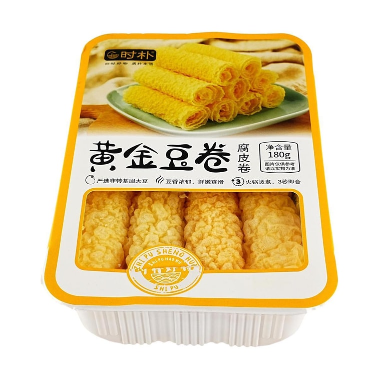 時樸 黃金豆卷 腐皮卷 180g【非基因改造大豆】【火鍋麻辣燙螺螄粉配菜】 5