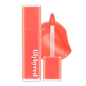 Bloody Liar Coating Tint Glossy Lip Stain Vivid & Juicy Color Syrupy Shine Moisturizing Long-Lasting  4g 04.Shy Peach