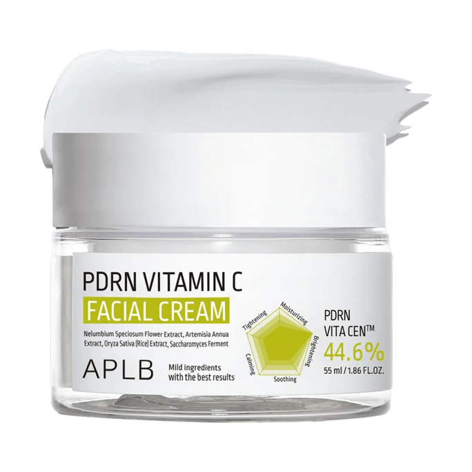 韓國APLB PDRN維生素C修護乳霜 55ml 淡瑕疵煥亮 改善粗糙暗沉保濕補水 清爽修復屏障 水油平衡 敏感肌肉可用 鎮靜舒緩