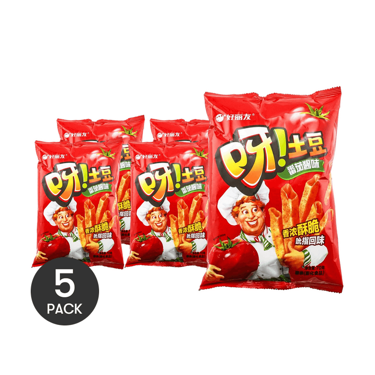 Potato Sticks Tomato Flavor, 2.47 oz *5【5 Pack】 3