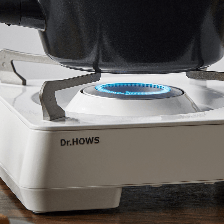 韓國DR.HOWS 卡式爐瓦斯爐 家用便攜式露營燒烤火鍋爐具 奶油白 4
