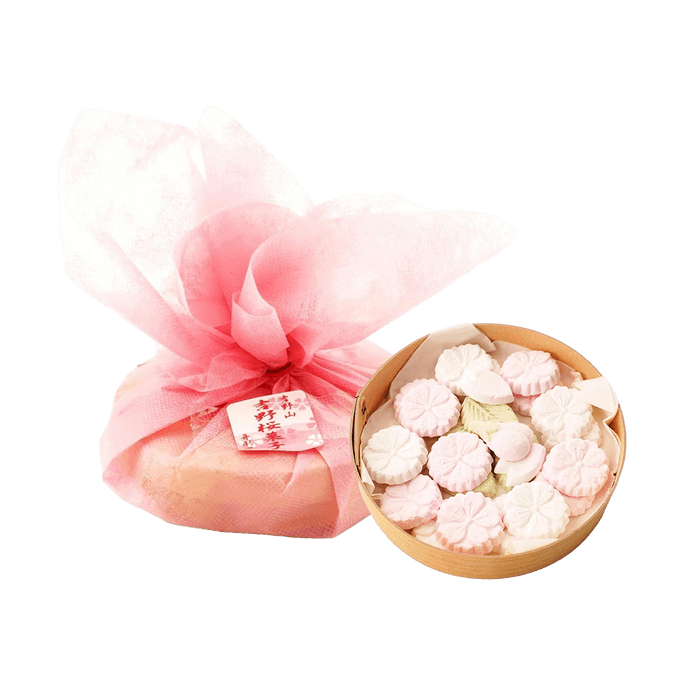 吉野 櫻花與菓子 25枚【傳統日式點心】【春季限定與菓子】