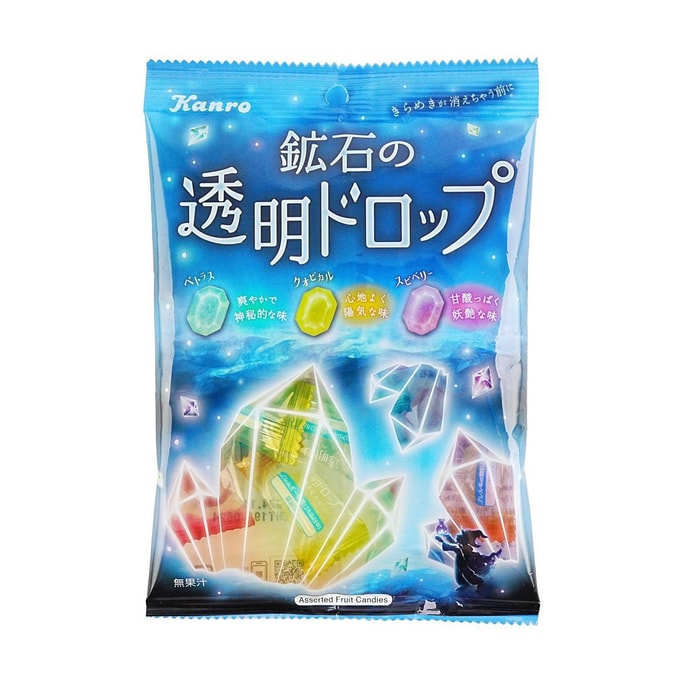 日本KANRO甘樂 礦石水滴糖 什錦水果口味 65g