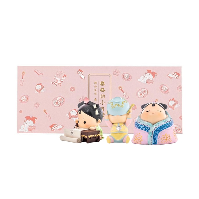 Palace Museum Creative Desktop Ornament Car-mounted Ornament Decoration Birthday Gift Set of 3