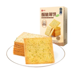 【中国直邮】 良品铺子 海苔薄脆饼干零食300g*1盒