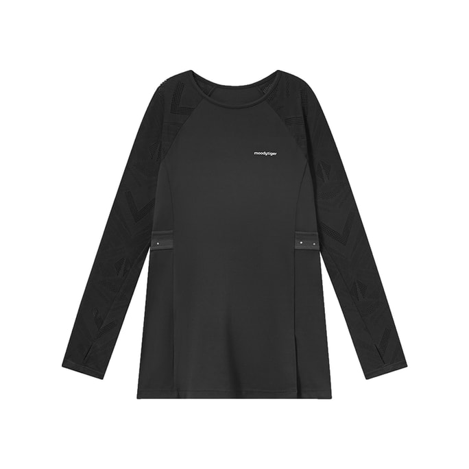 [중국 직배송] 무디타이거 걸스 온 아이스 스케이팅 드레스 140cm 차콜 블랙