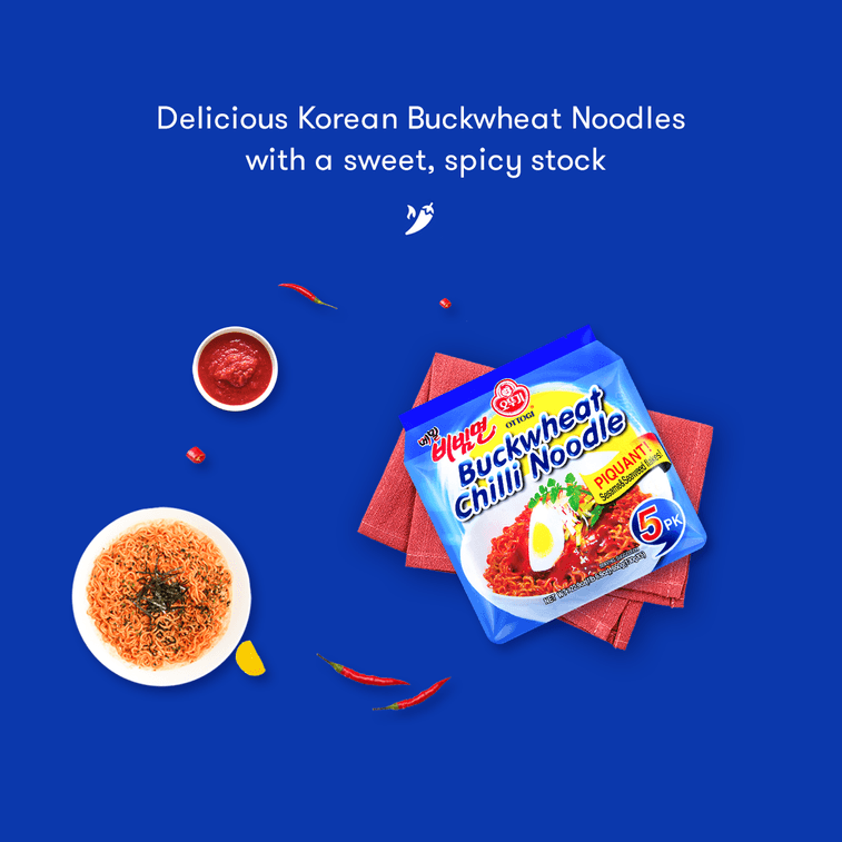 Buckwheat Chilli Noodles - Soba Noodles with Sesame & Seaweed, 5 Pack* 4.58 oz 13